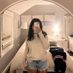 cream colored cashmere sweater